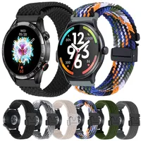 Braided Loop Strap For Haylou watch R8 S8 S6/LS02/Watch 2 Pro/Solar Plus RT3/RS4 Plus/Solar 5 Lite 20 22mm Elastic Solo bracelet