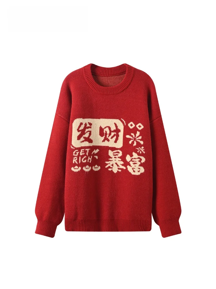 

plus Size Women's round Ne Knitwear Long Sve Base irt Lazy Sle Sweater Autumn Winter New Arrival Comfortable Casual Top