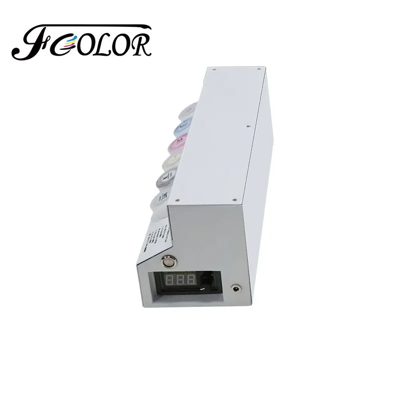 FCOLOR Nuovo DTF CISS Per Epson ET8550 DTF Stampante Sistema di Alimentazione Continua di Inchiostro Kit di Conversione del Dispositivo Agitatore di Inchiostro Bianco