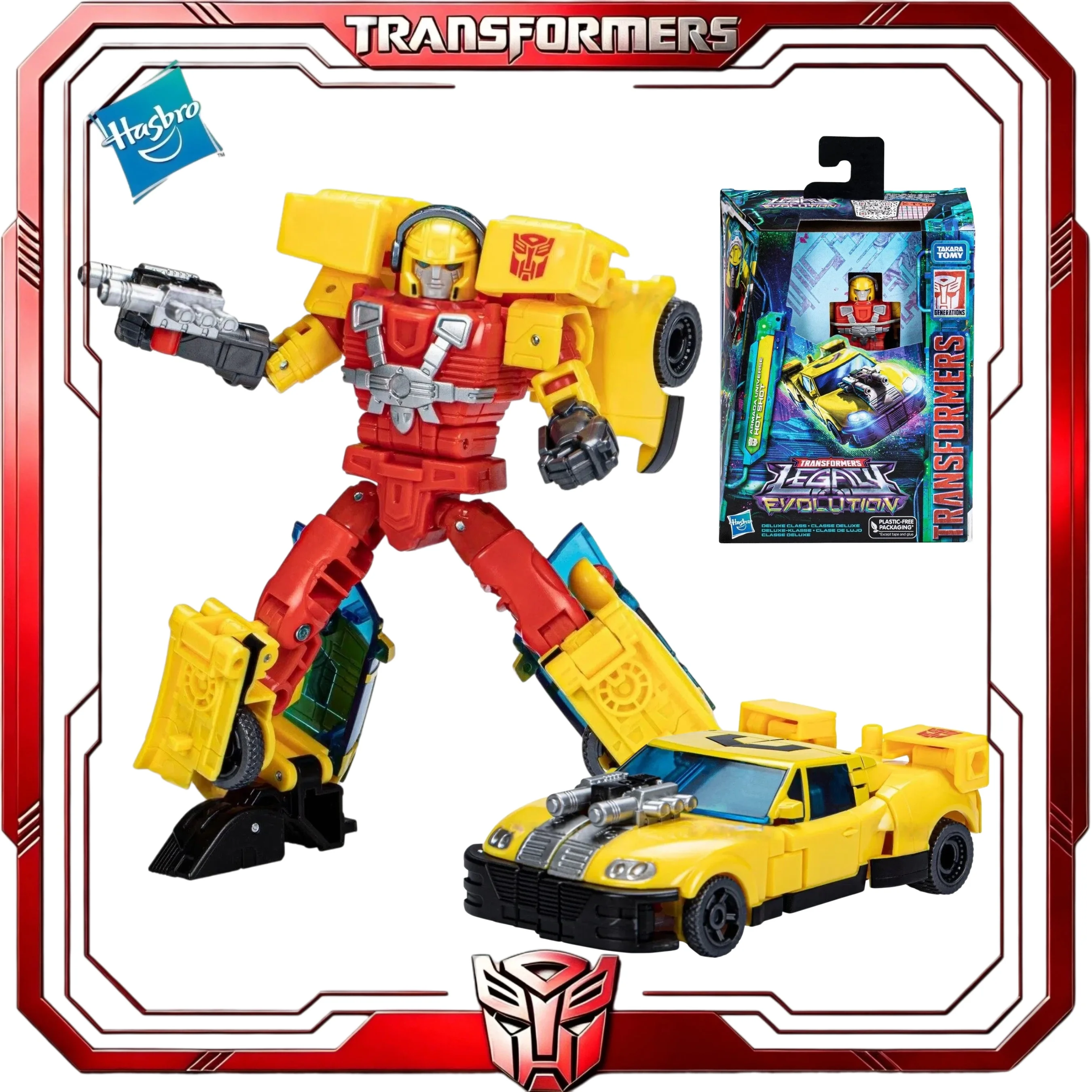 Op voorraad Transformers Legacy Evolution Deluxe Armada Hot Shot Hasbro Collectible Action Figure Gift
