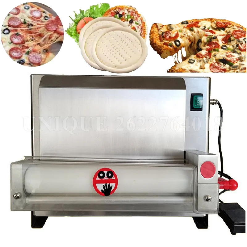 Commercial 18 Inch Pizza Press Rolling Maker Automatic Pizza Dough Moulder Former Pizza Roller Sheeter Flattener Pressing Maker