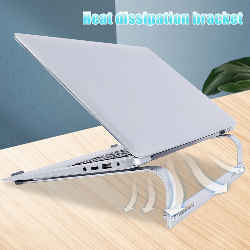 Aluminum Laptop Stand Notebook Riser Holder For Macbook Air 13 iPad Pro Dell HP Lenovo Computer Tablet Support Cooling Bracket