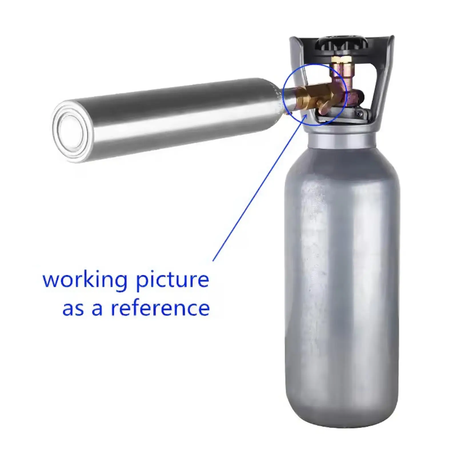 CO2 Cylinder Adapter W21.8-14 Parts for Soda Stream Soda Maker with Brass Material Home DIY Refill Connector