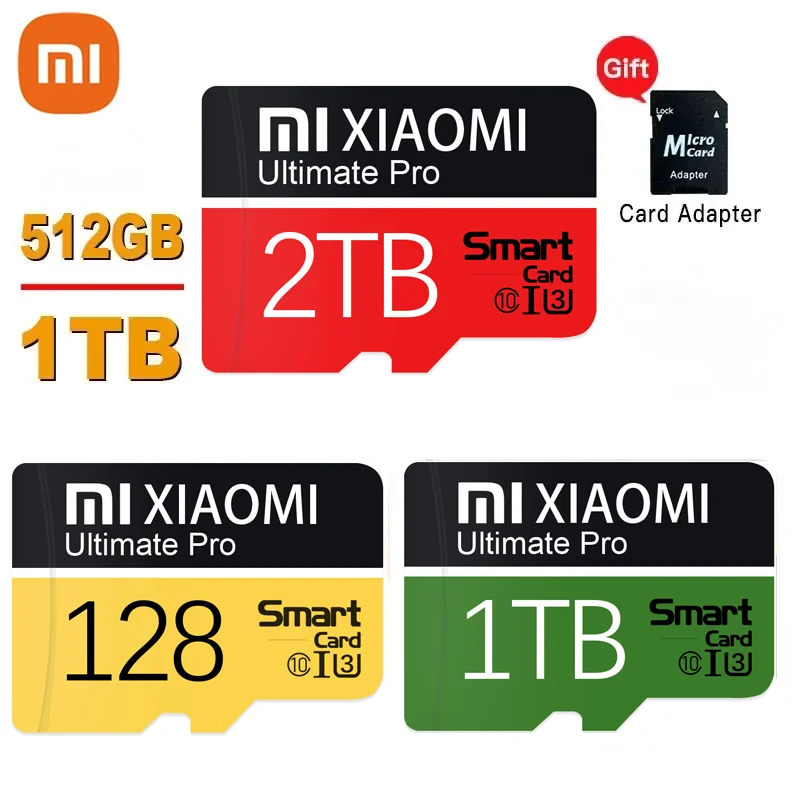 Xiaomi-tarjeta De Memoria De 2TB para teléfono inteligente, Mini sd De alta velocidad De 1TB, 512GB, 256GB, 64GB, clase Sd