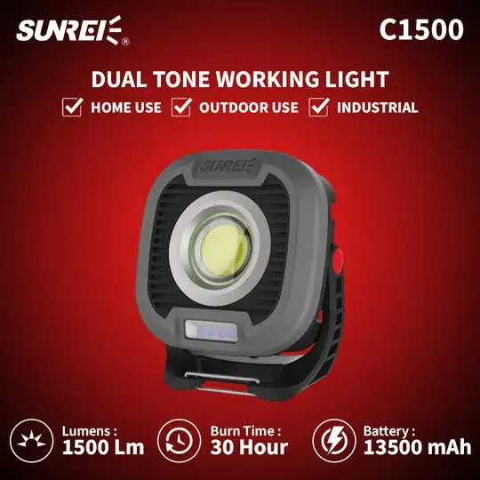 Sunrei C1500 Emergency Lamp Dual Tone Light