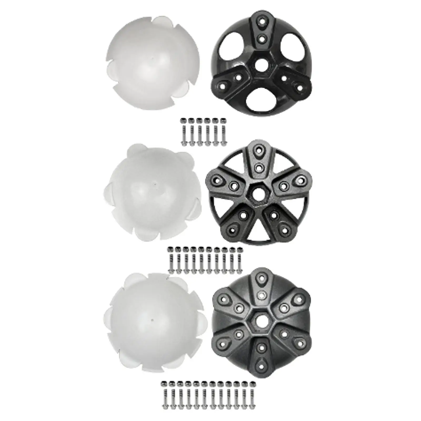 

Wind Turbines Wheel Hub Cap Kit Reliable Small High Performance Hub Cover with Screws Nuts Wind Generator Part for 17mm Shaft