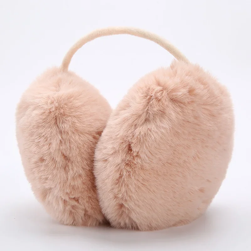 

Folding headband earmuffs in winter keep warm, windproof and antifreezing memory hairband plush soft and comfortable big ear bag