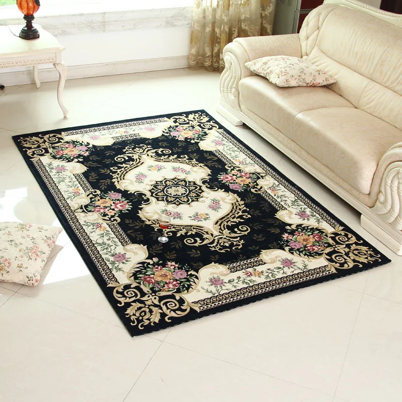 2025 new European Style Embroidered Door Mat Living Room Computer Desk Foot Pad Bedroom Kitchen Bathroom Rug - Indoor Home Decor