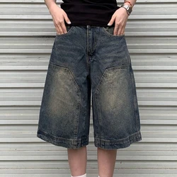 Vintage Wide-Legged Jeans Bf Unisex High-Waisted Pockets Fashion Casual Loose Harajuku Y2K Pants Streetwear Men Denim