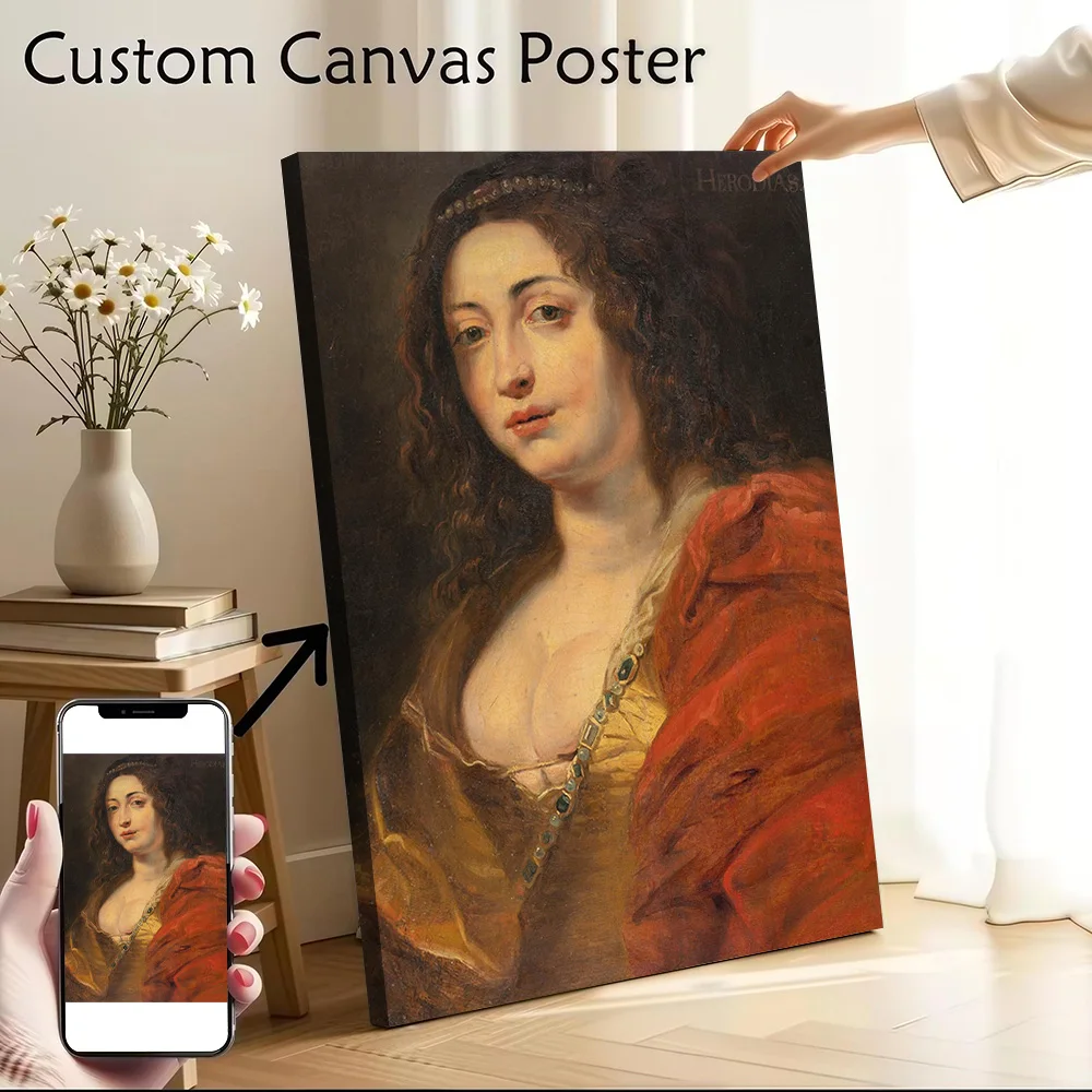 Herodias Portrait Painting Canvas Wall Arts Poster Customizable Pictures Printing for Room Home Decor Accessories Art of Murals