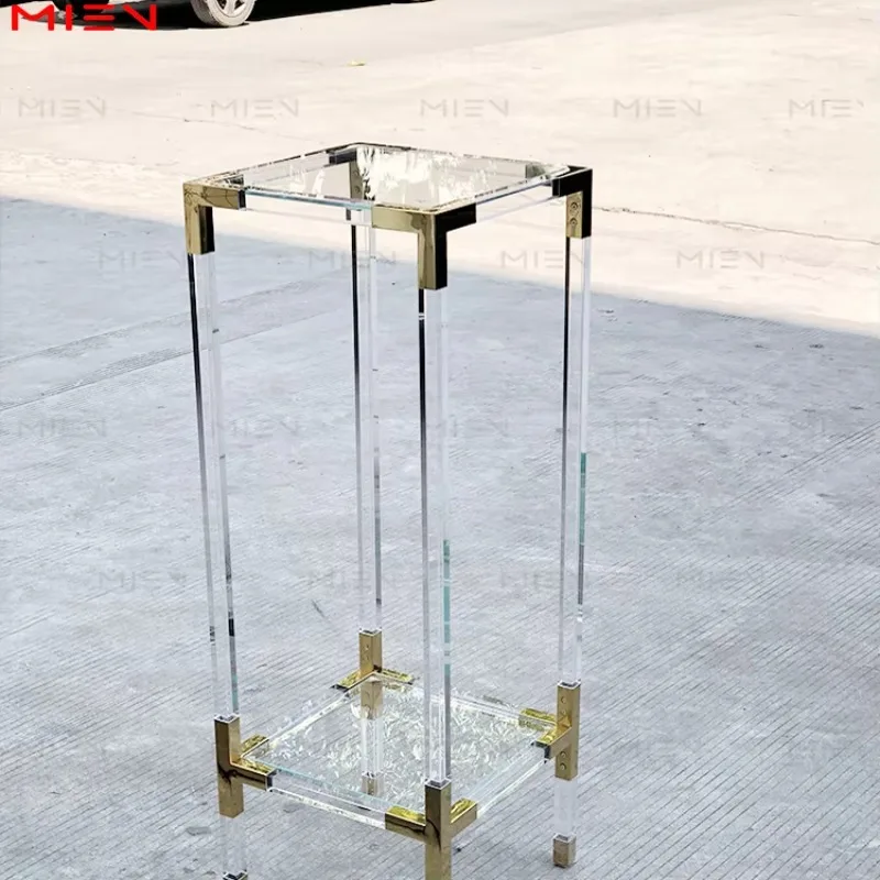 

XL Soft Metal High Transparency Acrylic Flower Stand Transparent Plexiglass Living Room Sculpture Display