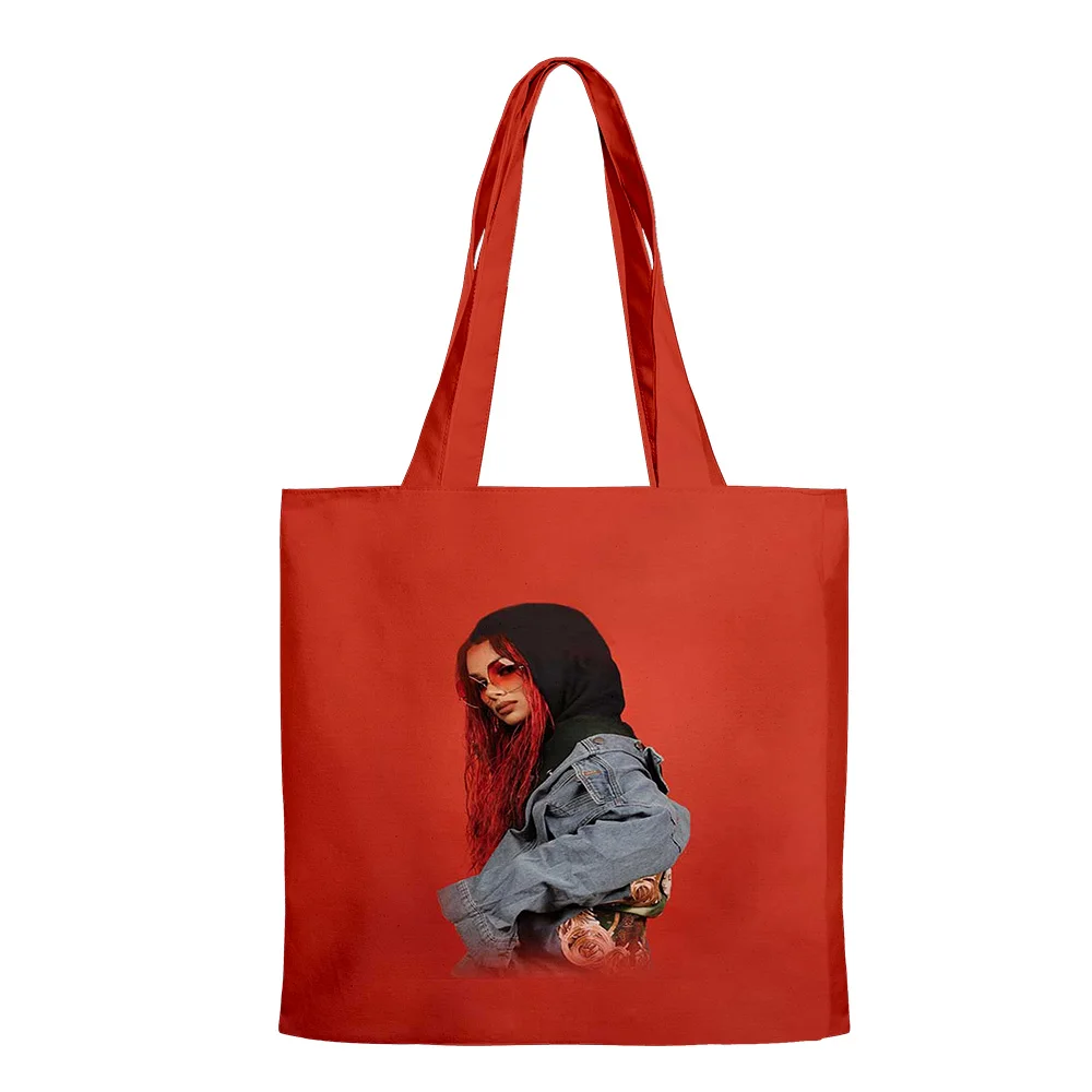 Neve tha produto merch saco sacos de compras reutilizáveis ombro shopper sacos casual bolsa