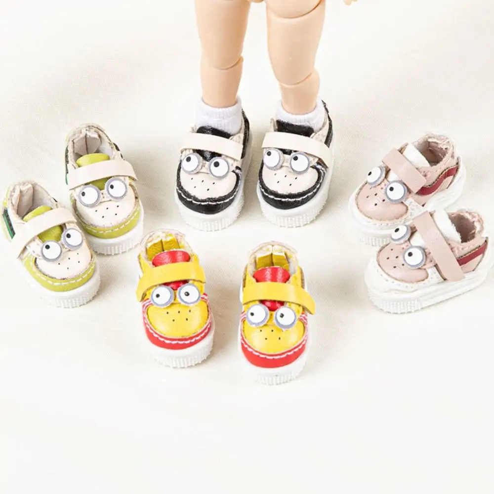 1 Para High Street Fashion Obitsu 11 Doll Shoes Thick Bottom Funny 1/12 Bjd Doll Shoes Big Eyes GSC 1/12 Bjd Casual Shoes