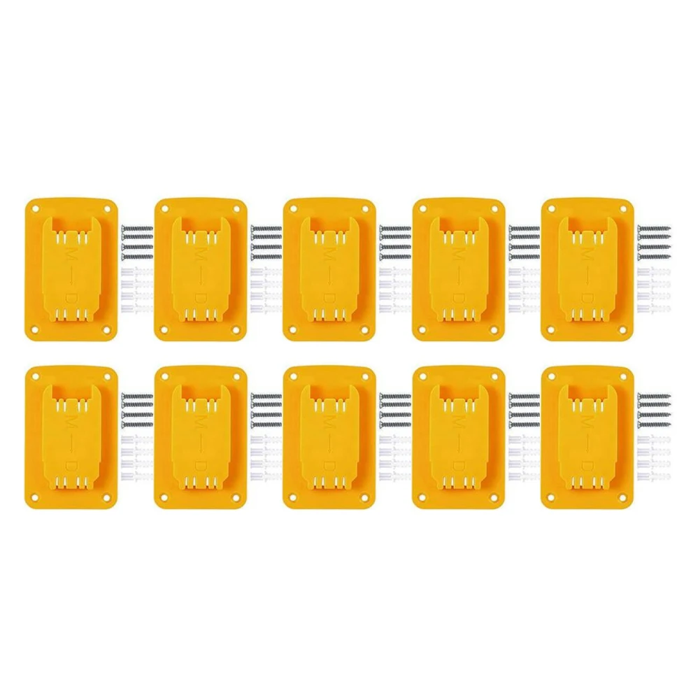 

Smart Storage Set of 10 Wall Mounted For Tool Holders for Organizing Your Power For Tools and Batteries with Screws