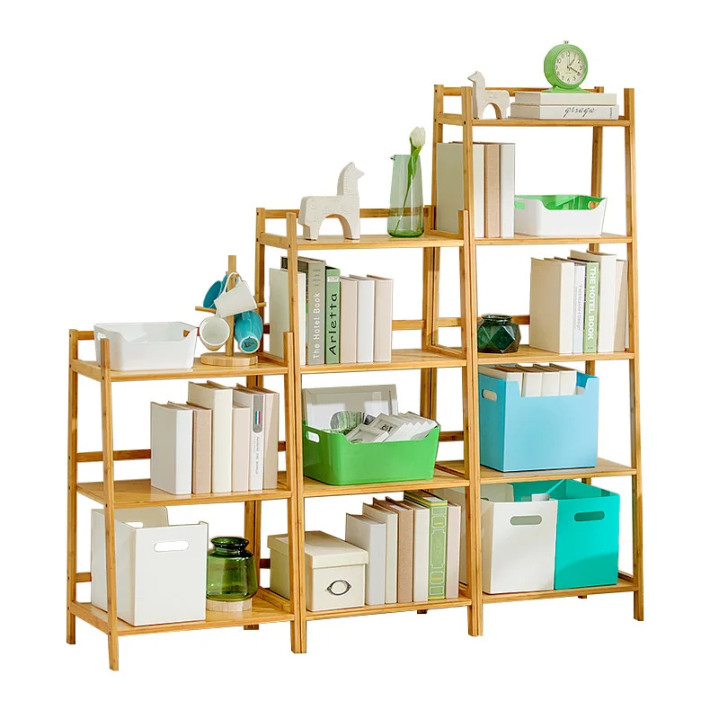 

Household simple bookshelf floor-to-ceiling multi-layer living room study locker 1