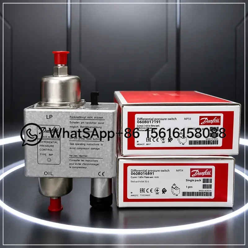 Original Danfoss MP55 Oil Differential Pressure Controller 060B0171 060B0170 Refrigeration Compressor Protection Switch High
