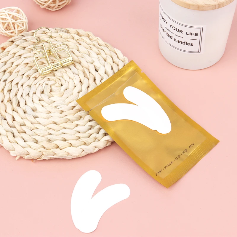 50 Paar Pluisjes Vrij Onder Wimpers Gelpad Hydraterende Papieren Patches Geënte Wimper Verlenging Oogtips Sticker Wrap Make-Up Tools