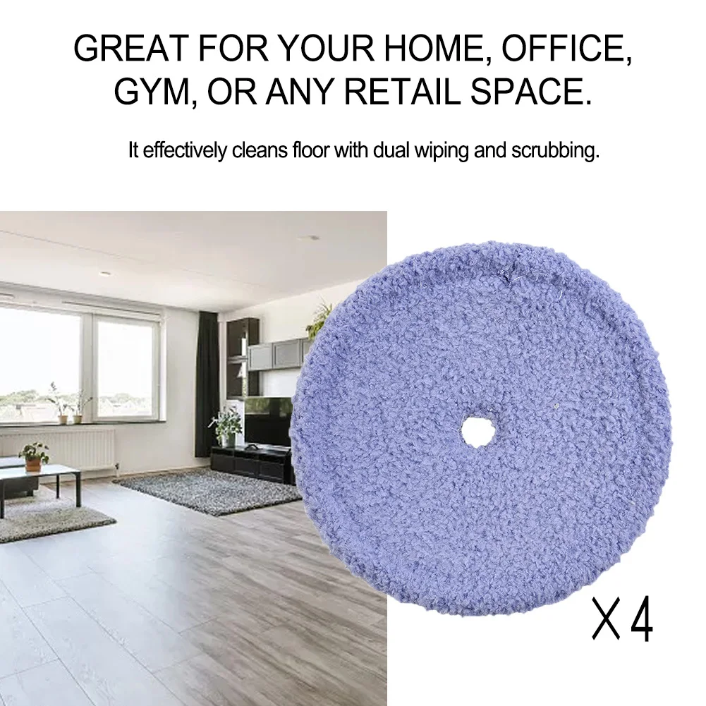 Washable Mother Yarn And Microfiber Mop Pads For EVERYBOT Edge RS700 RS500 Mopping Cloth Round Hole Cleaning Replacement Cloth