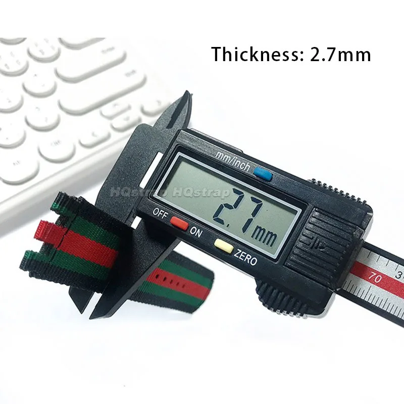 حزام ساعة نايلون لرياضة الساعات ، سوار ساعة قماشي عالمي بديل ، سوار معصم ناعم ومريح ، 17: 19: 50