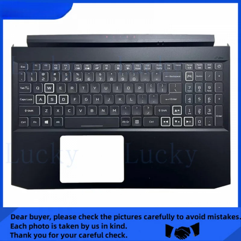 

f for Acer Nitro AN515-44 AN515-55 Upper Case Palmrest With Backlit Keyboard