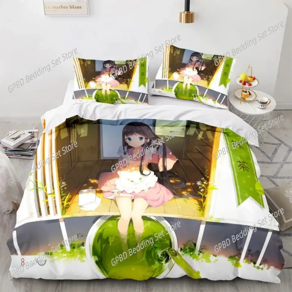

Anime Kotori Itsuka Cosplay Comfortable Duvet Quilt Cover Pillowcase Bedding Set Children Bedroom Decoration Home Textile