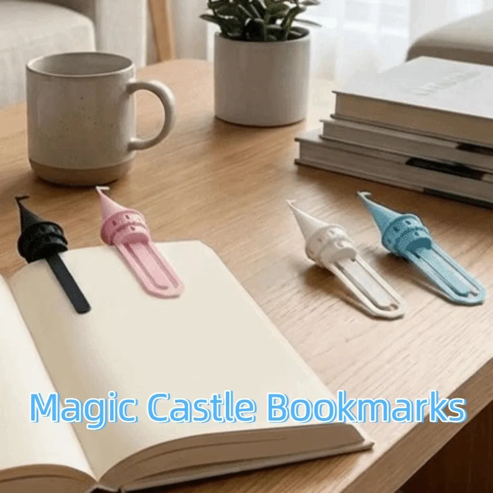 3D Printing Magic Castle Bookmarks Castle Shape Fun Spire Bookmarks Novelty Ornaments Reading Stationery Teacher Gifts