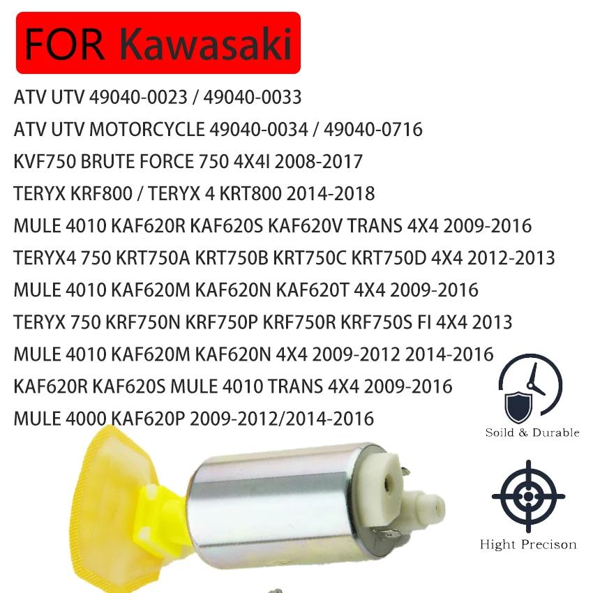 

Motorcycle fuel pump For Kawasaki ATV UTV TERYX KRF800 TERYX 4 KRT800 KRT750A KRT750B KRT750C KRT750D MULE 4010 KAF620M KAF620N