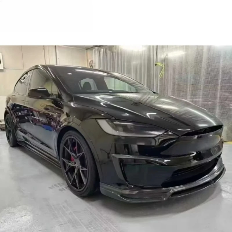 Nieuwe TESL Model X CMST Auto BodyKit Koolstofvezel Materiaal Voorste Lip Side Rok Zijspiegel Diffuser Spoiler Model X CMST Wing