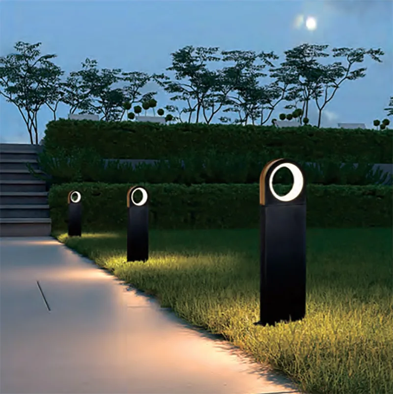 LED Lawn Lights Waterproof Landscape Lighting Professional 110-240v 12w Outdoor Garden Decora Aluminum Square for Pathway Patios