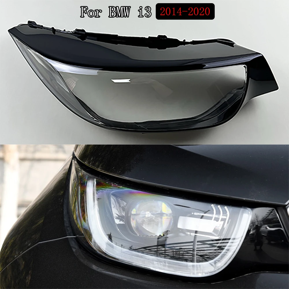 

For BMW i3 2014-2020 Front Headlight Cover Transparent Lamp Shade Headlamp Shell Lens Plexiglass Replace Original Lampshade