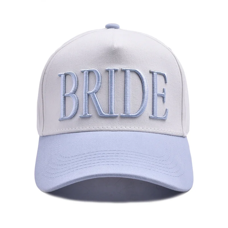 

Новая бейсболка с 3D-вышивкой и надписью BRIDE, цветная, для женщин, для вечеринок, свадеб, церемоний, защита от солнца.