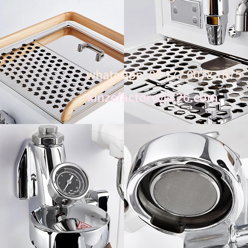 Cafetera personalizable 220V 2200W, máquina de prensado de café multiusos M3124F, comercial profesional automático E61 Express