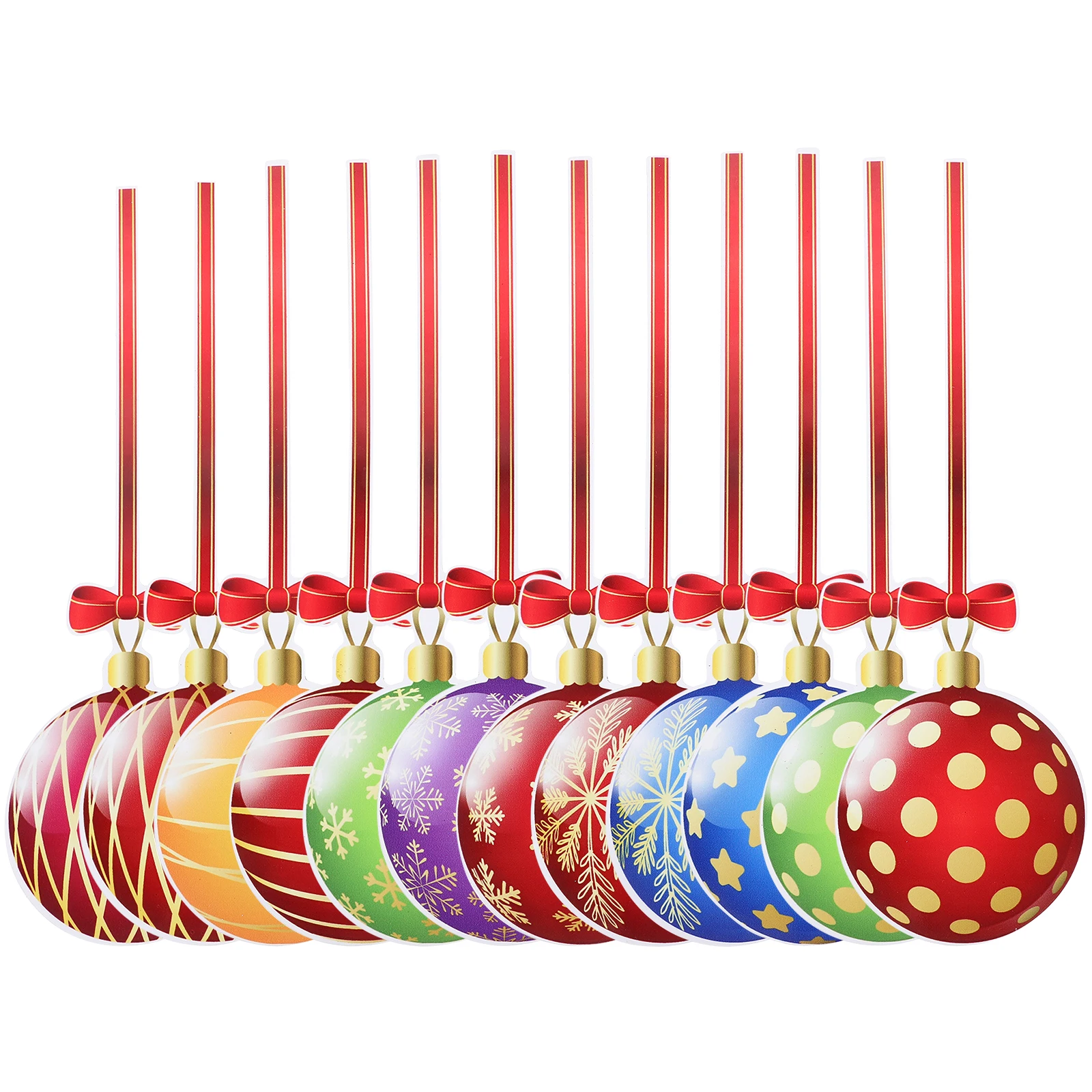 

12 Pcs Christmas Magnetic Garage Door Stickers Candy Themed Fridge Magnets Holiday Decoration Gifts Kitchen Office Smooth