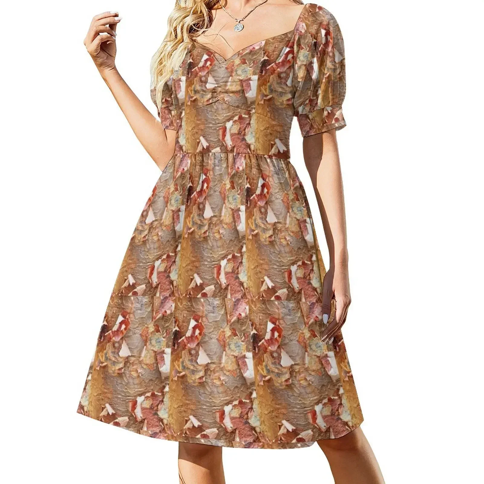 

PAPERBARK MAPLE, ACER GRISEUM Short-Sleeved Dress woman dress elegant dress summer women's 2025