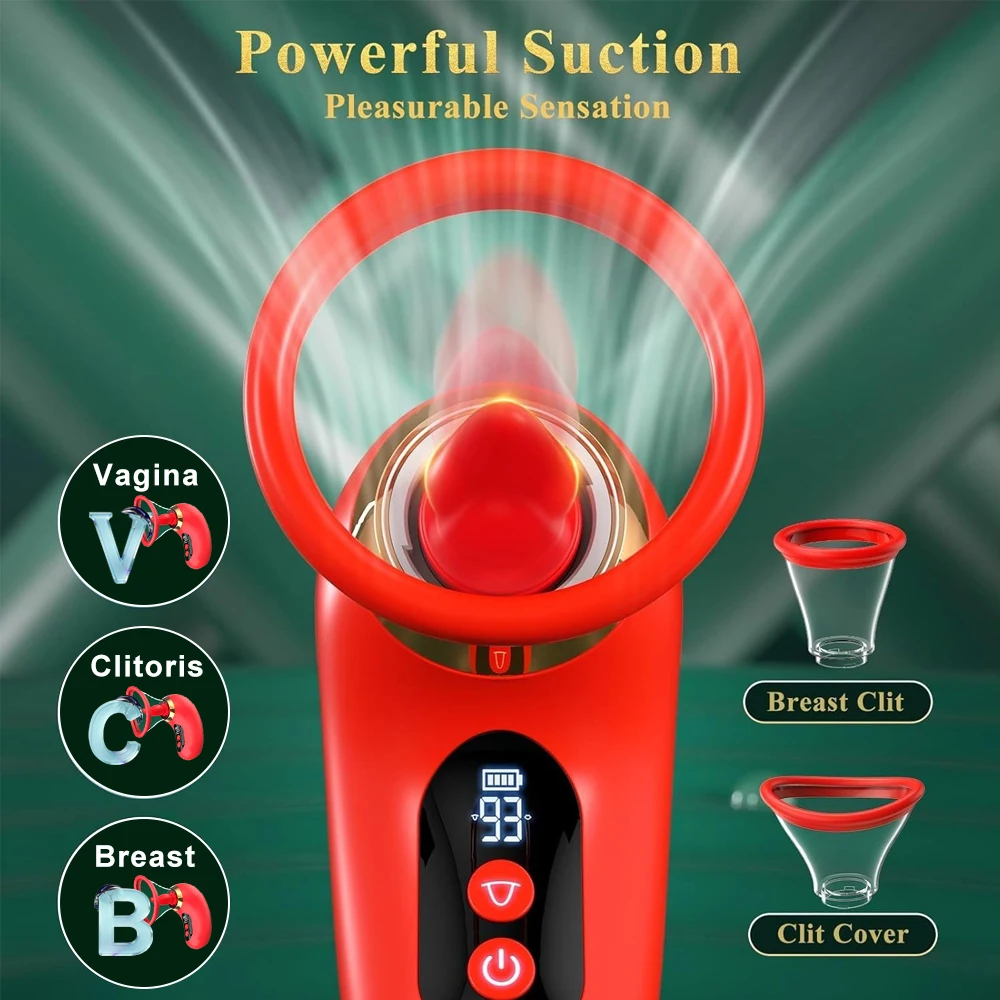 Sucker Tongue Licking Vibrator App Control Female Orgasm Vagina Nipples Clitoris Stimulator Masturbator  Sex Toy for Women image 3
