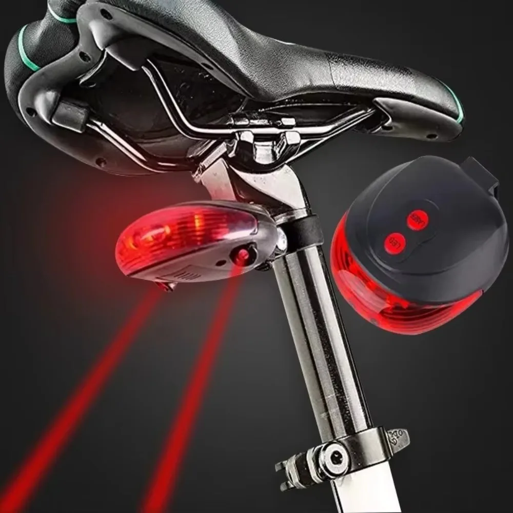 Super Bright Bicycle Rear Light Easy To Install Wide Angle Illumination Cycling Taillight Multiple Modes Safety Warning