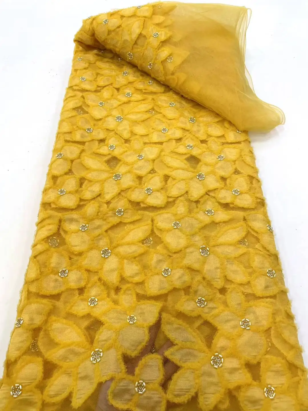 2025 فاخر النيجيري الأورجانزا أقمشة الدانتيل جديد الأفريقي الديباج أقمشة الدانتيل عالية الجودة الفرنسية تول الدانتيل لفستان الزفاف-WS