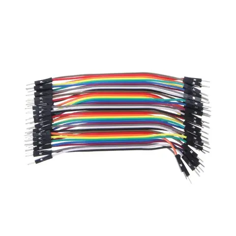 40Pcs 케이블 M-F/M-M/F-F 점퍼 Breadboard 와이어 DIY 키트에 대 한 다채로운 GPIO 리본