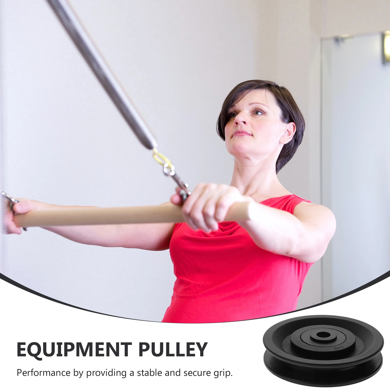 

4 Pcs Pulley Cable Part Idler Replacement Plastic Fitness Equipment Gym Pulley Cable Exercise Machine Attachments Jacket