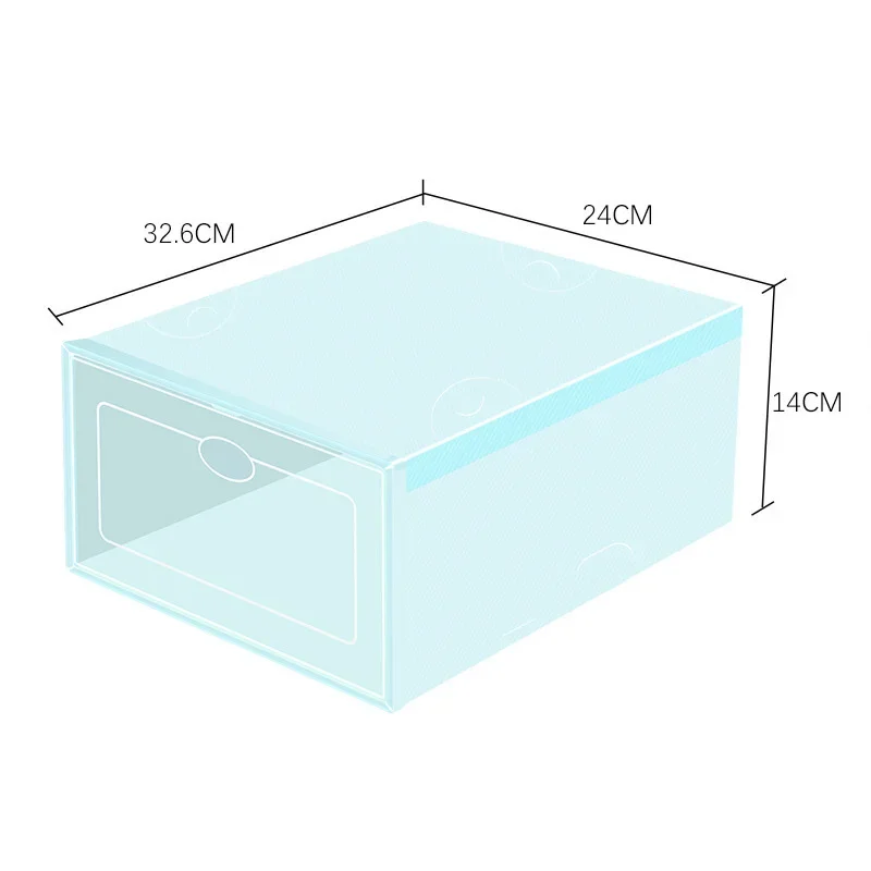 Japanese PP Minimalist Transparent Shoes Box Household Dustproof and Anti-Oxidation Drawer Shoe Box Storage Organizer Shoe Rack