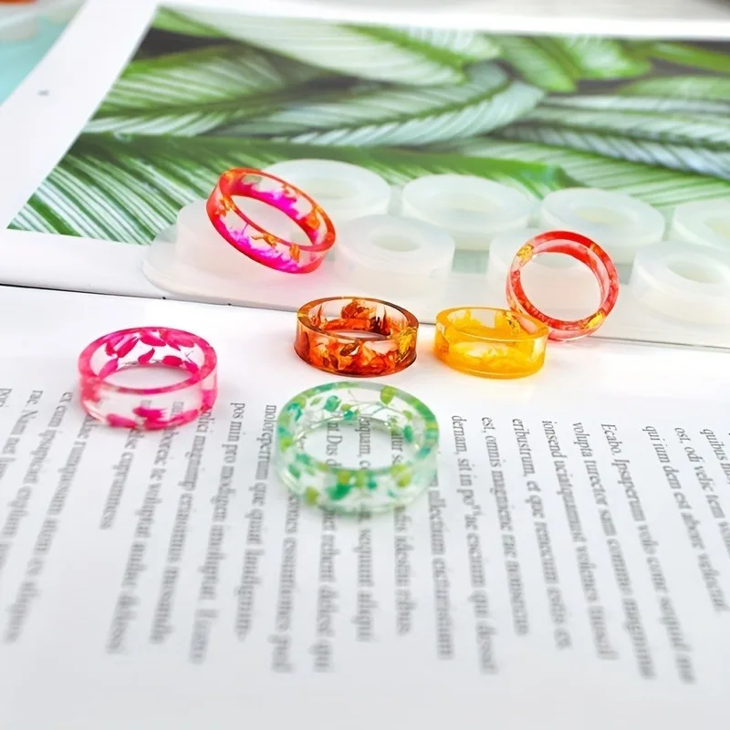 ring silicone mold with 7 assorted sizes diy circle resin epoxy resin mold jewelry resin casting mold