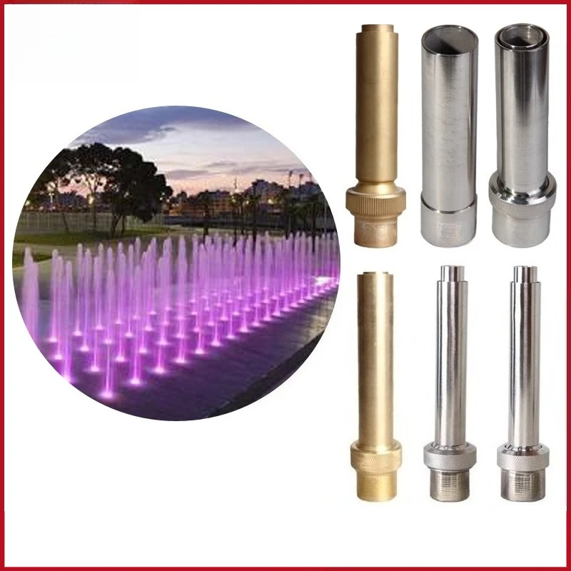 

Jade column fountain waterscape landscape nozzle copper stainless gas square courtyard dry spray music spring direct injection