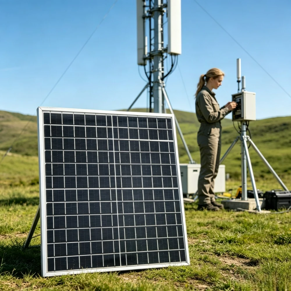Off Grid Solar Power Kit 12W 12V Monocrystalline Solar Panel Aluminum Housing with Digital Charge Controller Clamp Wires Outdoor