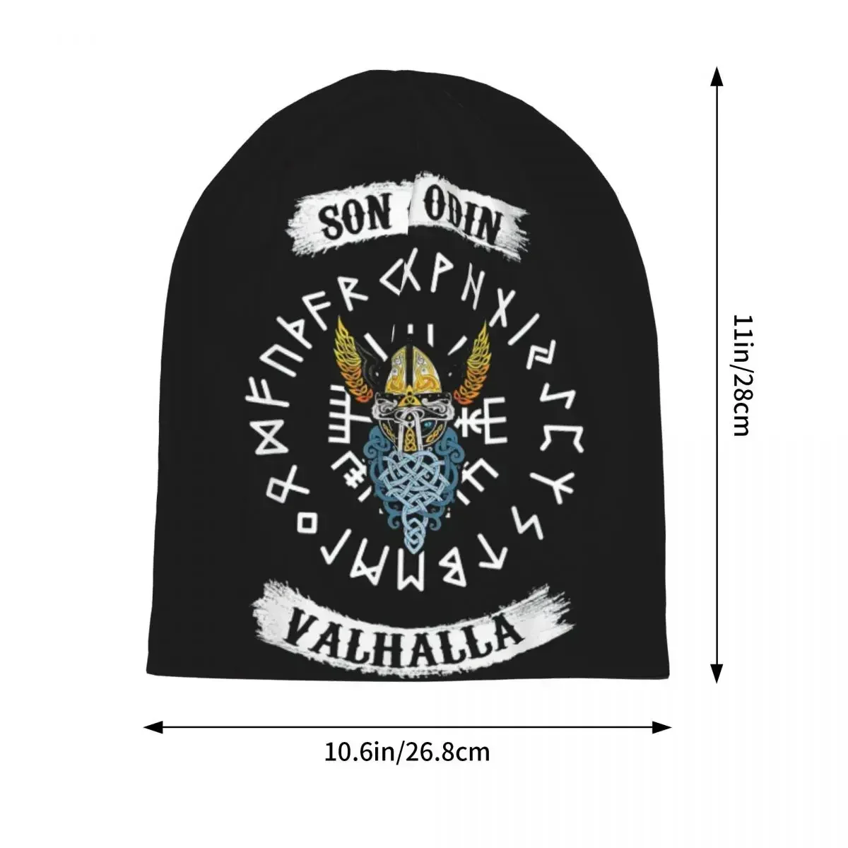 Son Of Odin Valhalla Unisex Adult Beanies Caps Knitting Bonnet Hat Warm Fashion Autumn Winter Outdoor Skullies Hats