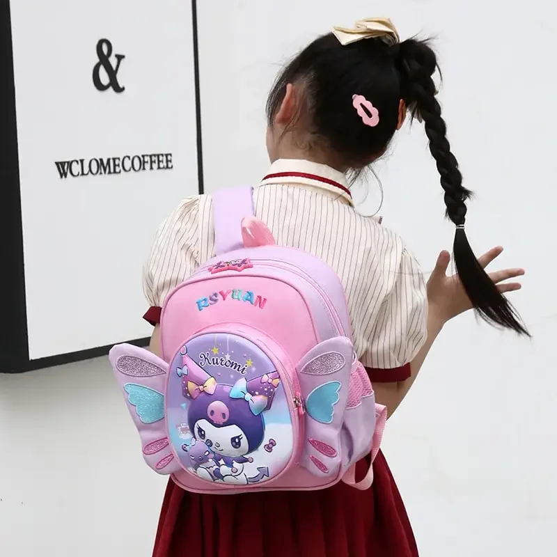

Sanrioed Anime Kuromi My Melody Cinnamoroll Backpack Cute Kids Student Schoolbags Cartoon Children Shoulder Bag Gift for Friend
