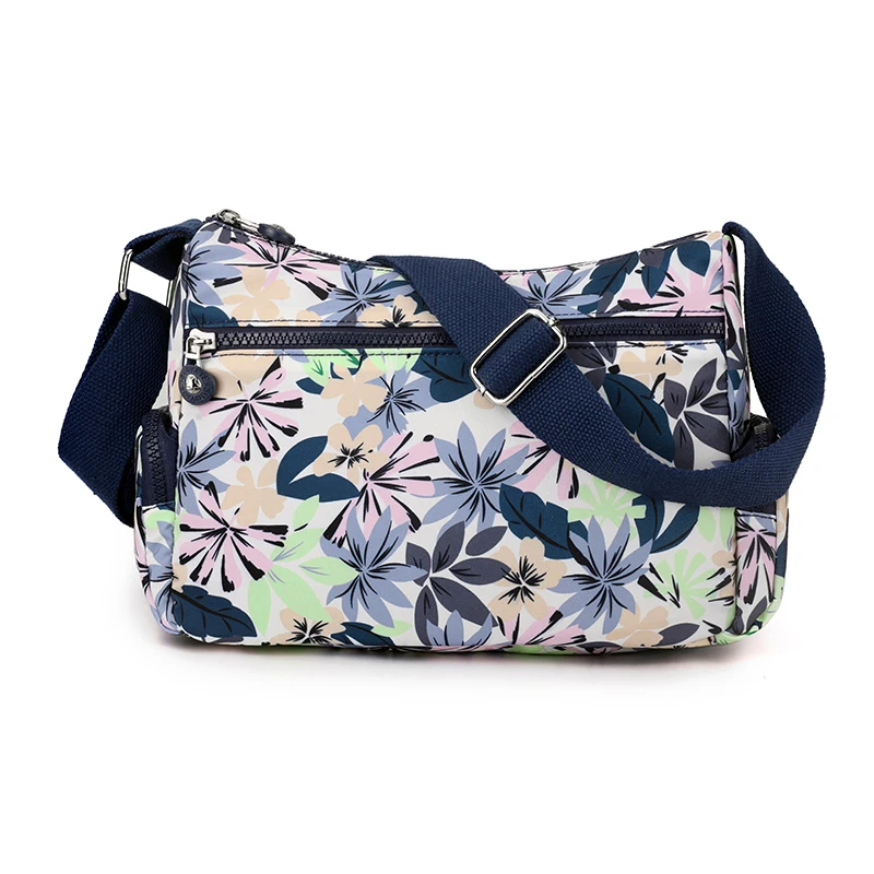 Hot sale product Multi-pocket Shoulder bag for Women Printing Female Messenger Bag Ladies Nylon Travel portable CrossBody Bag