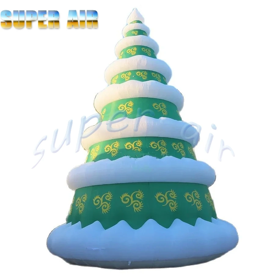 맞춤형 야외 활동 상업용 조명 대형 풍선 크리스마스 트리 풍선 모델