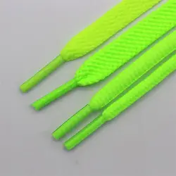 Fluorescent green lace rope flat oval high-top basketball athleisure canvas board running shoes