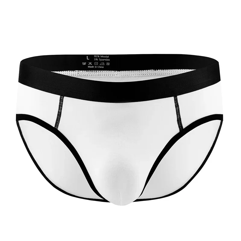 Men's briefs sexy underwear separate lifting pockets Modal Boxer Shorts Fashion Breathable low waist Briefs new