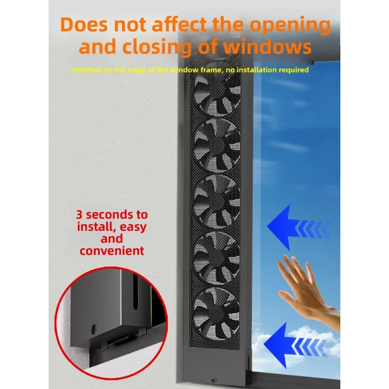 Electric Household Window Exhaust Fan With Ball Bearing Adjustable Speed Ventilator For Bedroom Indoor Air Circulation